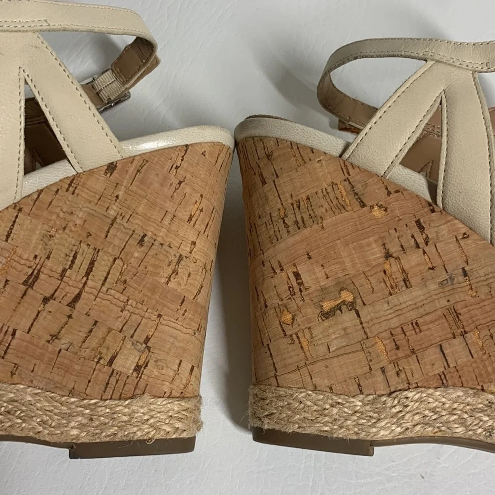 Franco Sarto Cork Wedge Sandels, 9.5